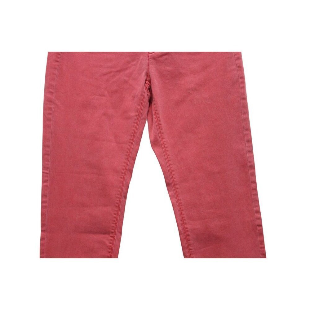 NWT J Jill Jeans Size 6 Authentic Fit Cropped Red Mid Rise Stretch Denim Preppy - Picture 3 of 13